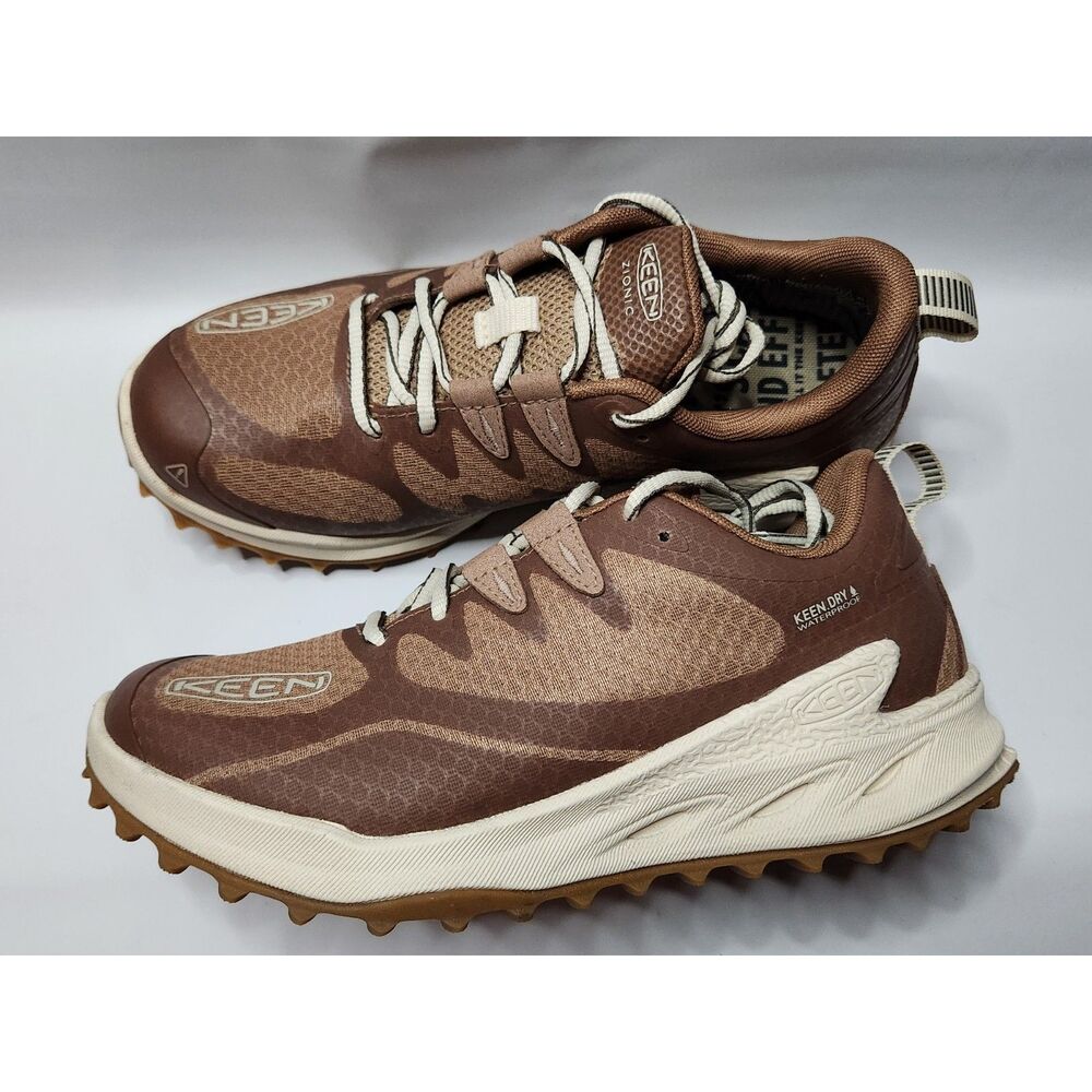 KEEN Zionic Waterproof Sneakers Women’s 7.5 Brown Tan Lightweight Hiking Shoes